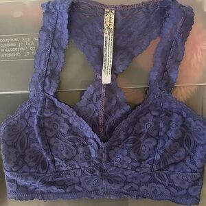 Free People Lace Bralette in Purple